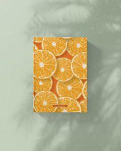 Jana Notizbuch Tropical Pattern Citrus aus Graspapier von Matabooks