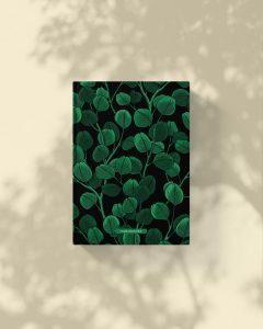 Jana Notizbuch Tropical Pattern Eucalyptus aus Graspapier von Matabooks