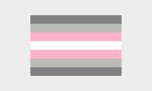 Demigender Demigirl Pride Flagge