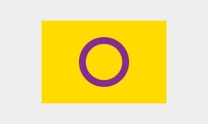 Pride-Flagge für Intersexualität
