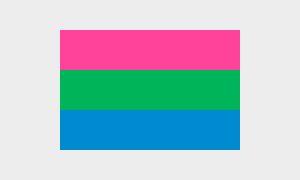 Polysexuell Pride Flagge