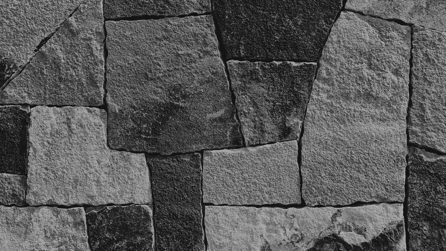 Mauer aus Stein in grau